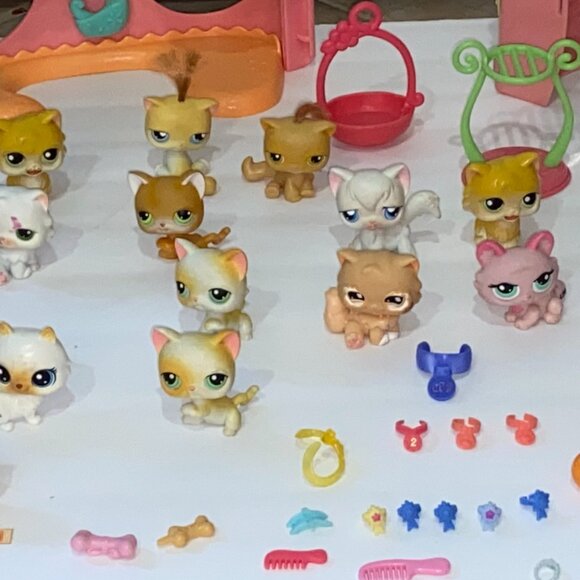 Littlest Pet Shop LPS HUGE LOT of Dogs, Cats & ACCESSORIES ✿PETS✿Carrying Case + - Picture 7 of 11